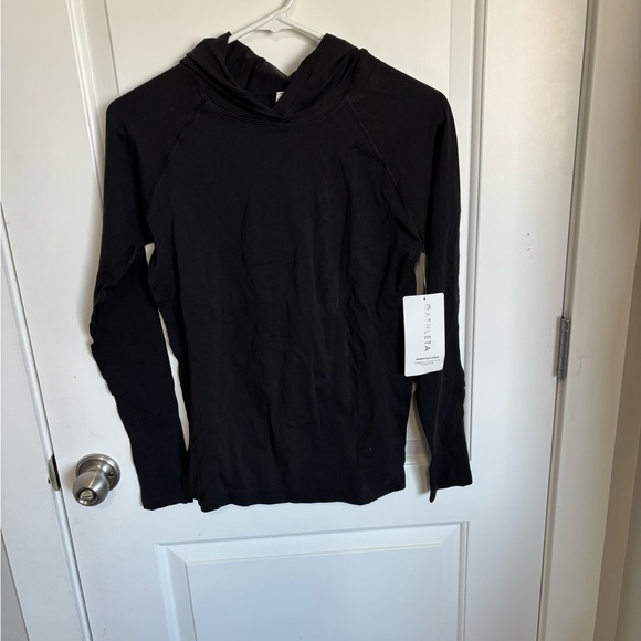 Athleta Black Fitted Long Sleeve Hoodie - Picture 2 of 6